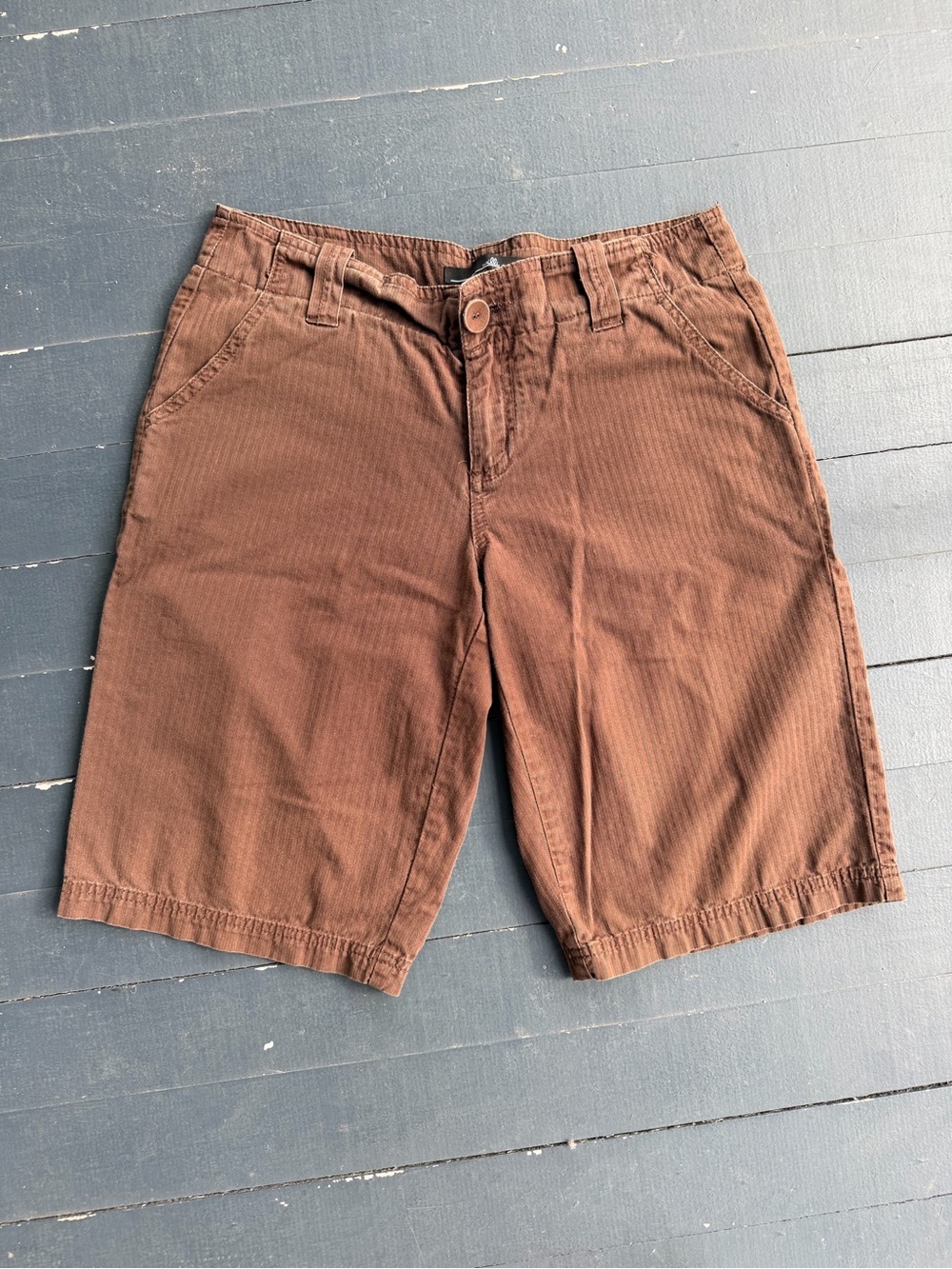 Willi Smith Brown Casual Cotton Shorts